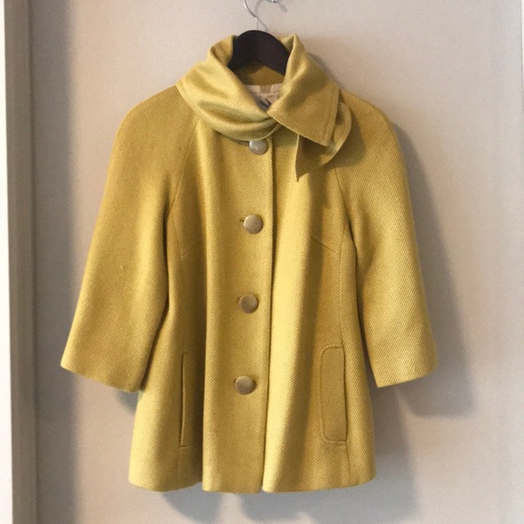 Anthropologie Jackets & Blazers - Anthropologie Mustard Yellow Day Coat